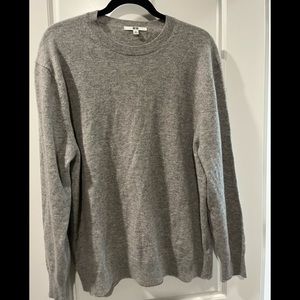 Uniqlo women cashmere gray sweater size XL